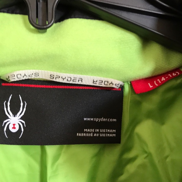 Spyder Girls Large 14/16 Jacket NWT Black ProW-B - Picture 5 of 8